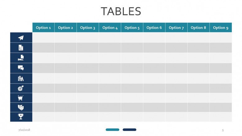 Detail Template Table Ppt Nomer 34