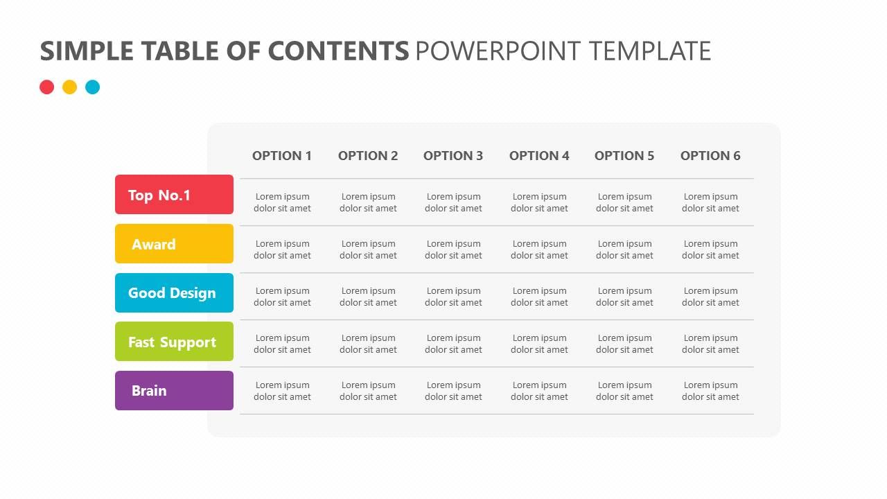 Detail Template Table Ppt Nomer 35