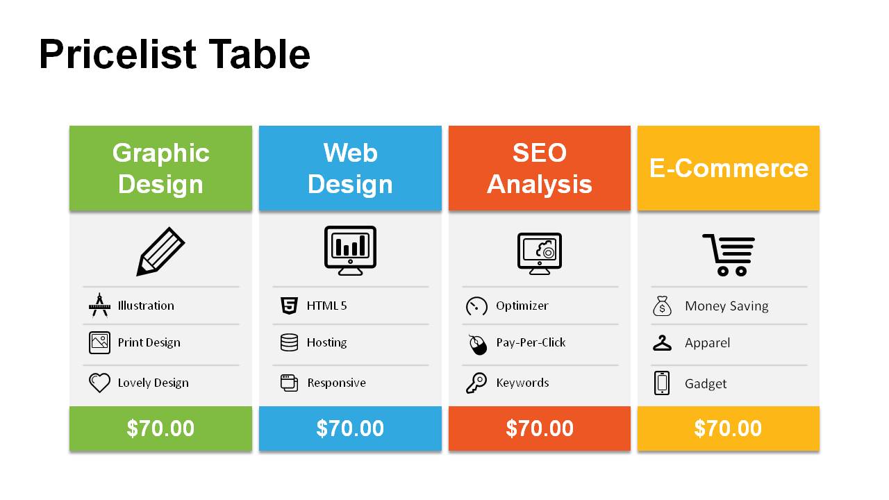 Detail Template Table Ppt Nomer 44