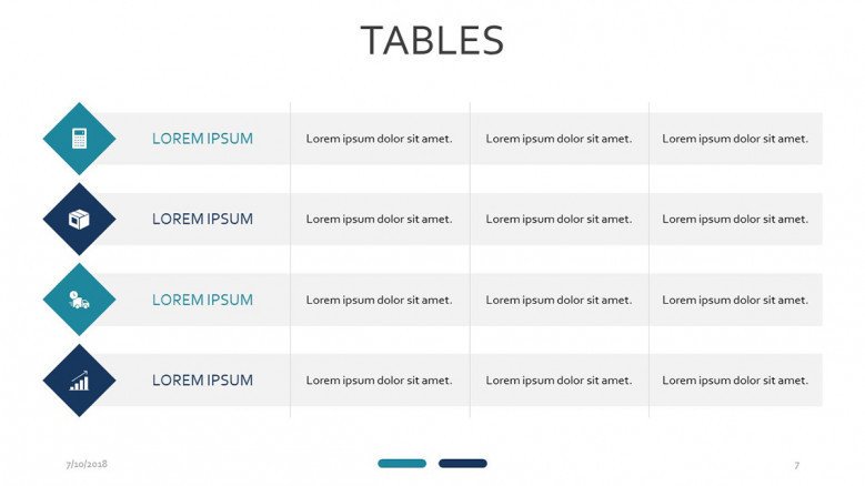 Detail Template Table Ppt Nomer 54