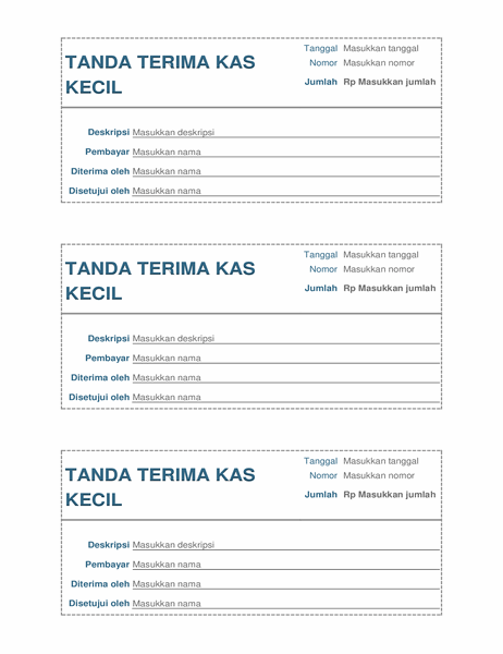 Template Tanda Terima - KibrisPDR