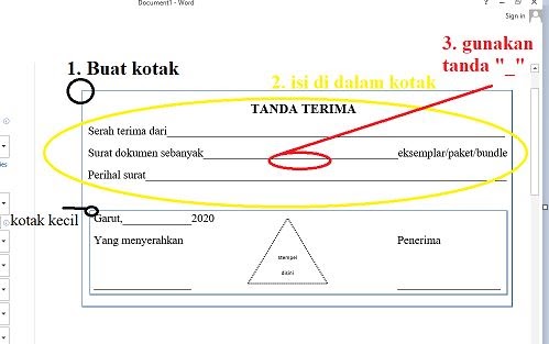 Detail Template Tanda Terima Nomer 19