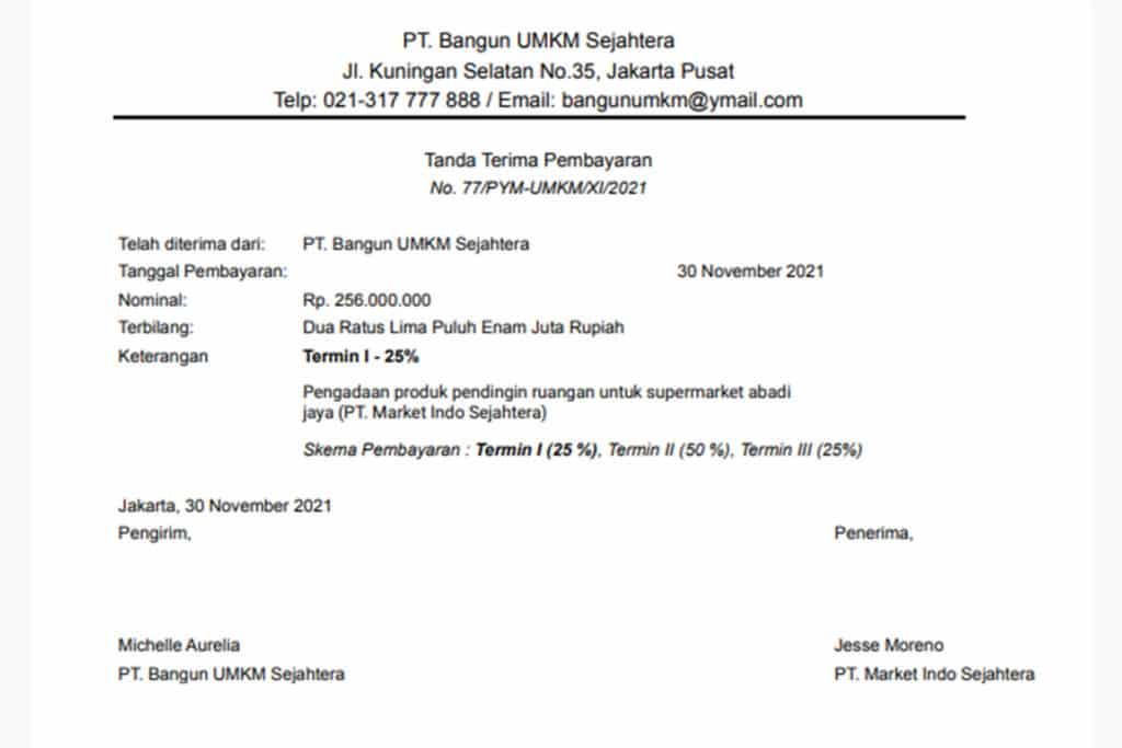 Detail Template Tanda Terima Nomer 37