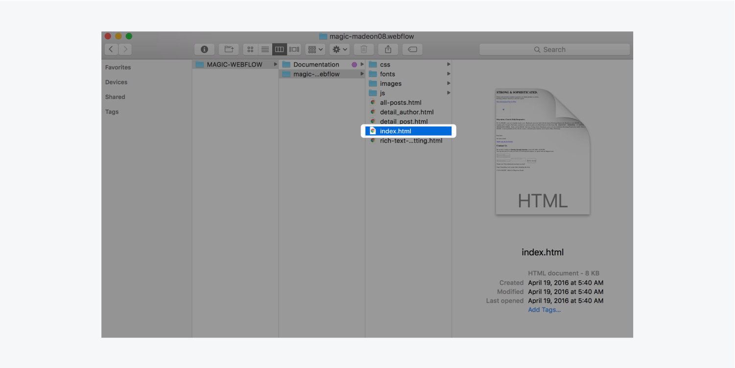 Detail Template Themeforest Html Nomer 40