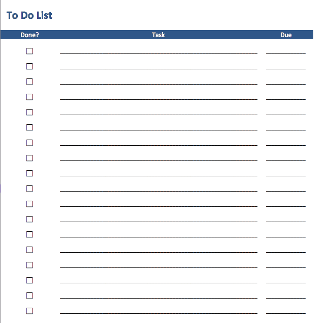 Detail Template To Do List Nomer 2