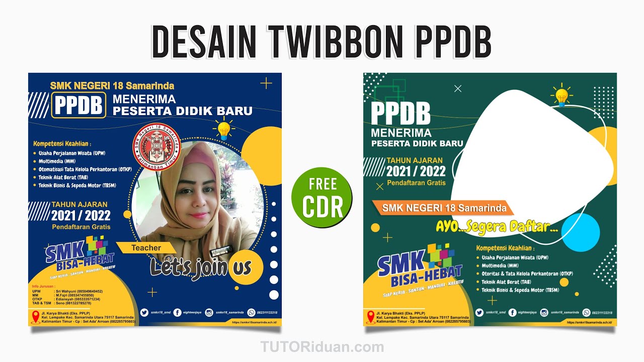 Detail Template Twibbon Cdr Nomer 17