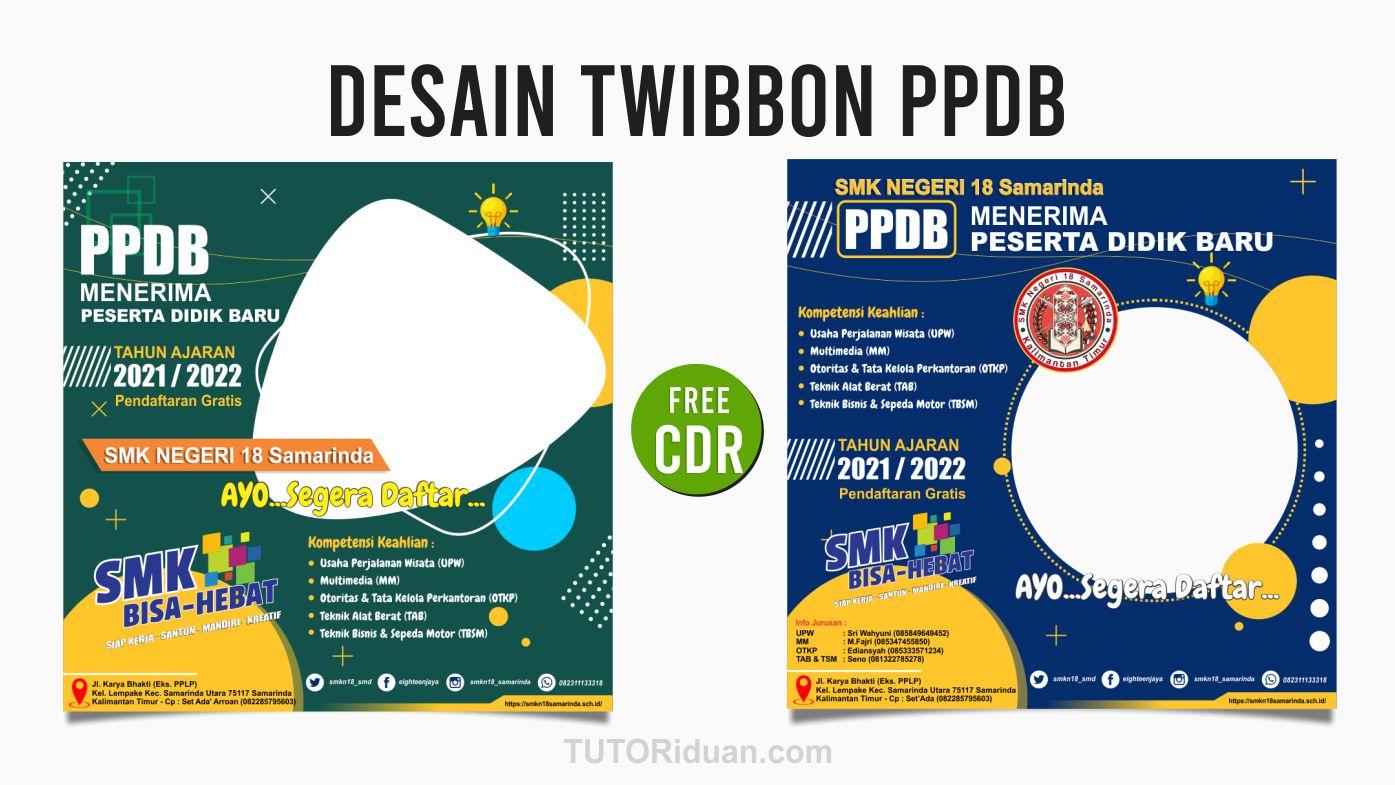 Detail Template Twibbon Cdr Nomer 9