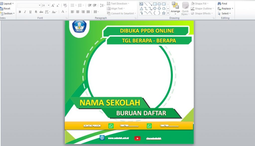 Detail Template Twibbon Free Nomer 32