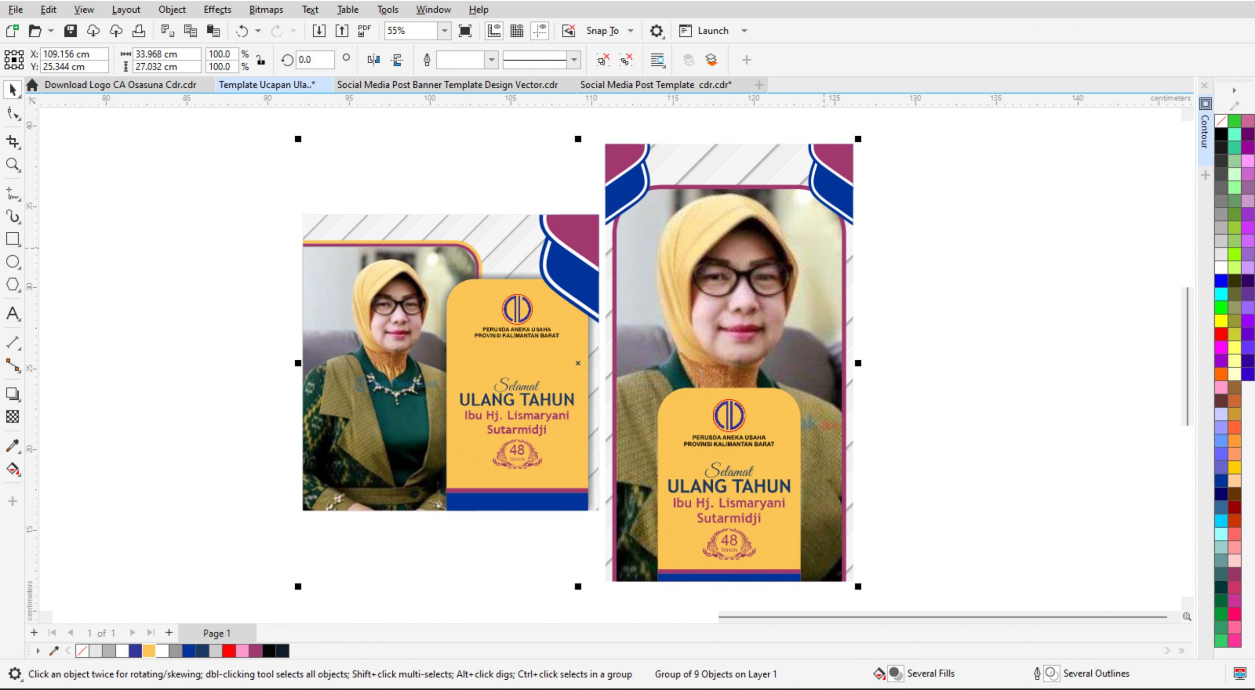 Detail Template Ulang Tahun Cdr Nomer 35