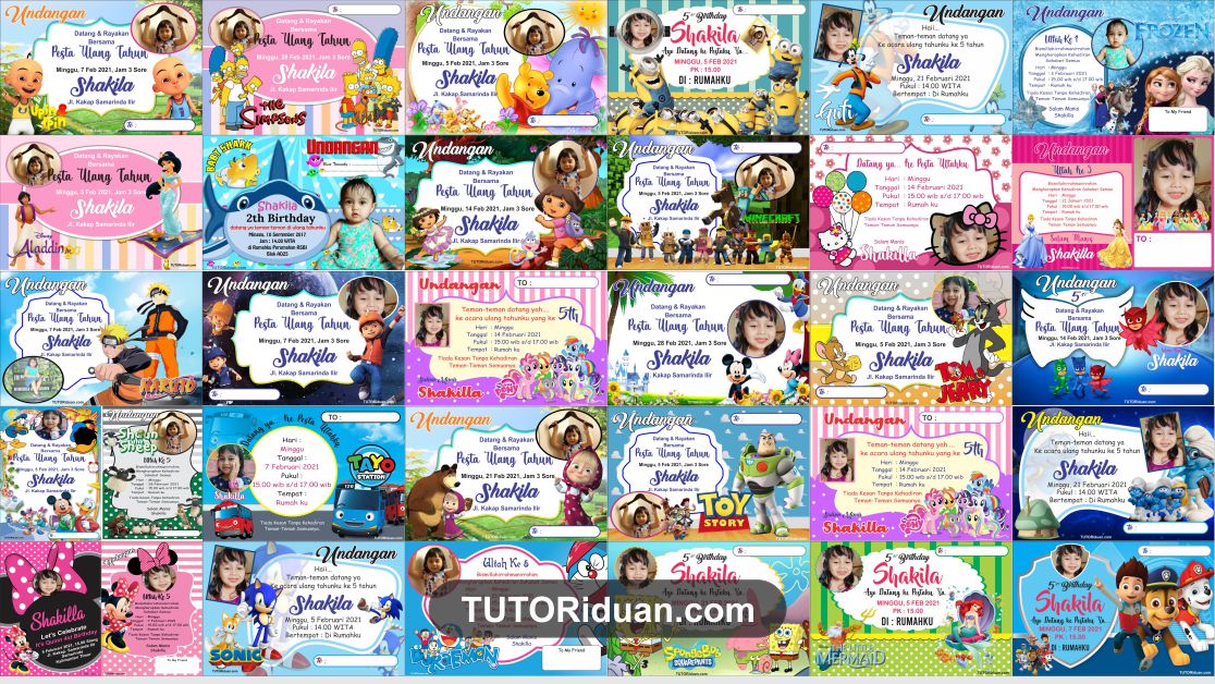 Detail Template Ulang Tahun Cdr Nomer 6