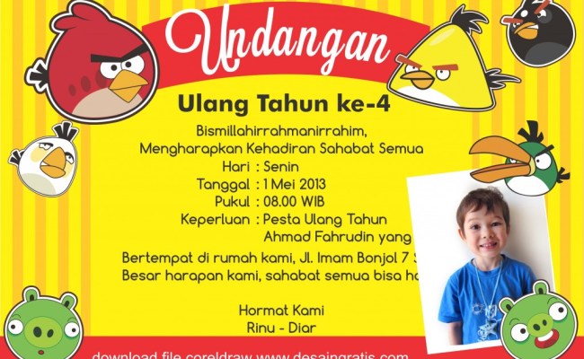 Detail Template Ulang Tahun Cdr Nomer 9