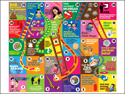 Detail Template Ular Tangga Nomer 8