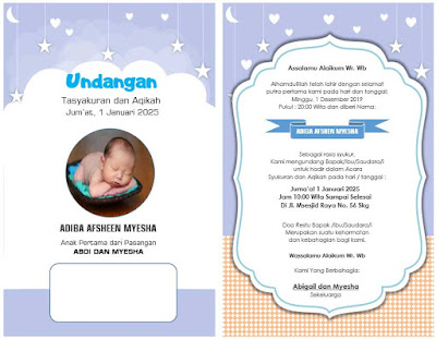 Detail Template Undangan Aqiqah Cdr Nomer 45