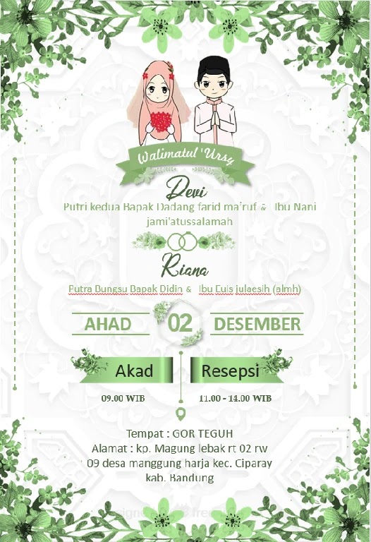 Detail Template Undangan Digital Gratis Nomer 25