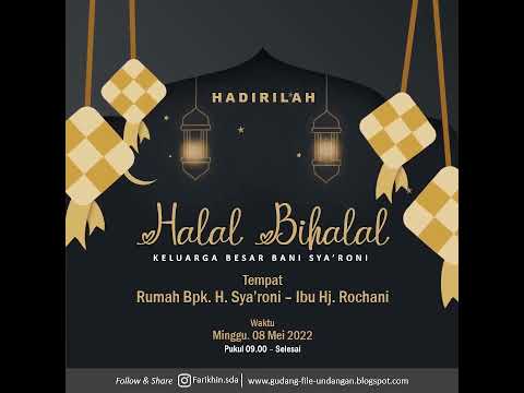 Detail Template Undangan Halal Bihalal Koleksi Nomer 16
