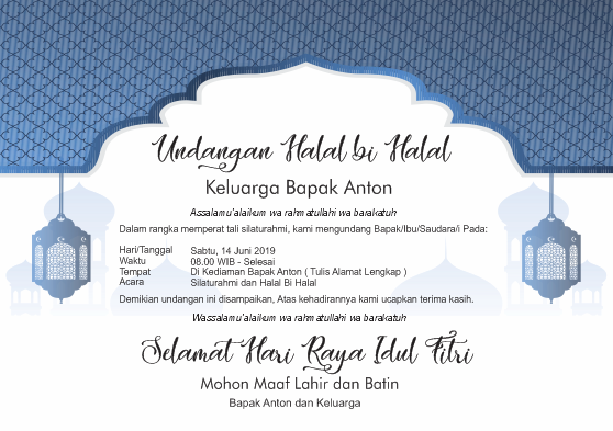Template Undangan Halal Bihalal 47  Koleksi Gambar