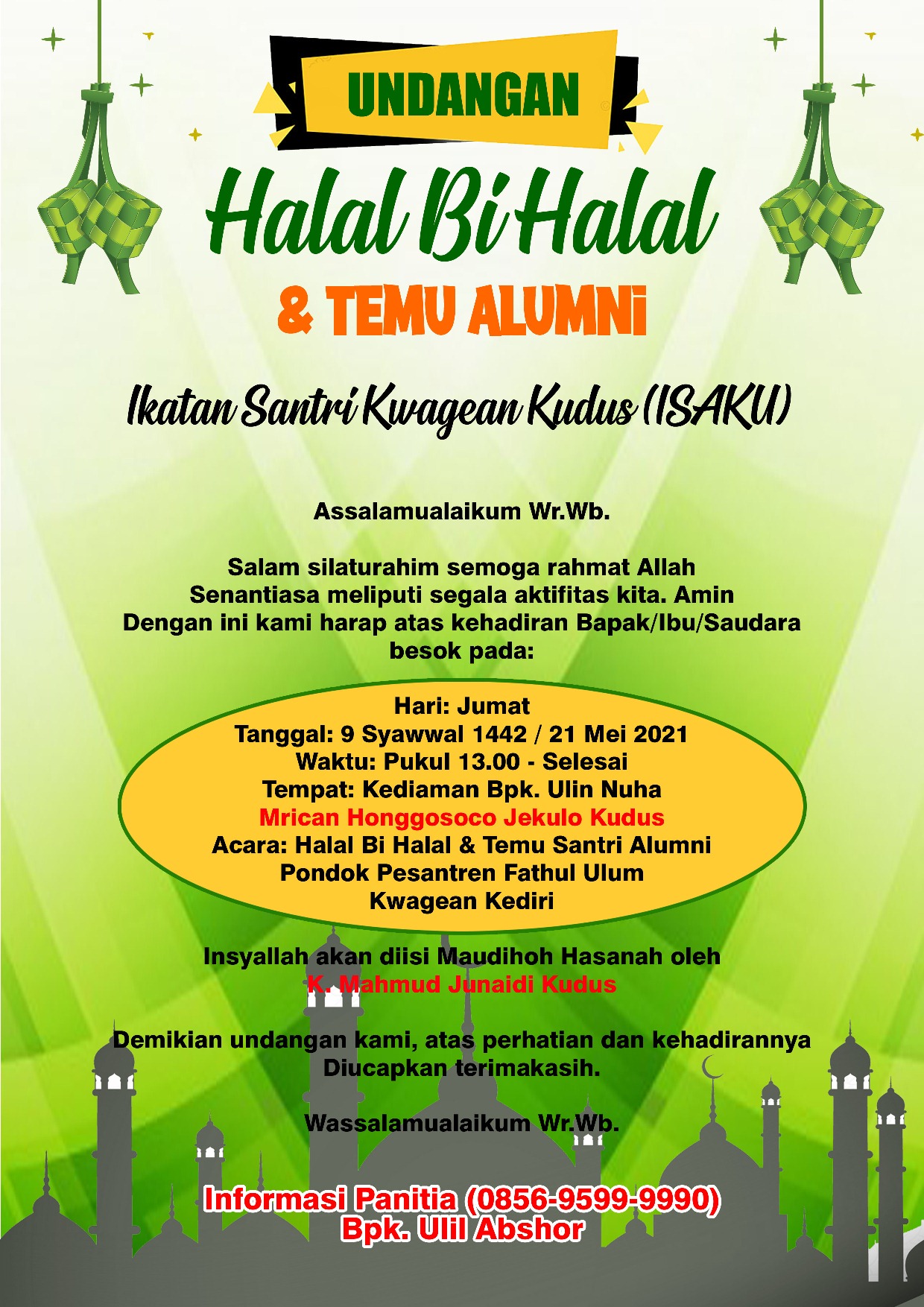 Detail Template Undangan Halal Bihalal Nomer 5