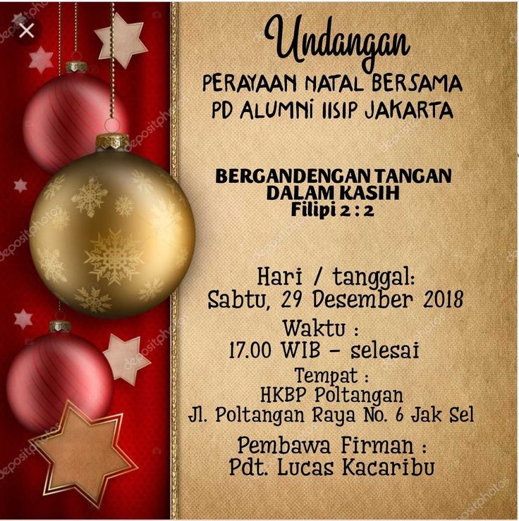 Detail Template Undangan Natal Nomer 2