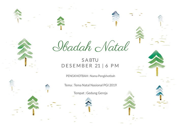 Detail Template Undangan Natal Nomer 23