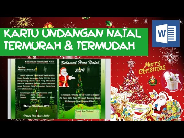 Detail Template Undangan Natal Nomer 24