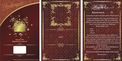 Detail Template Undangan Nikah Cdr Nomer 26