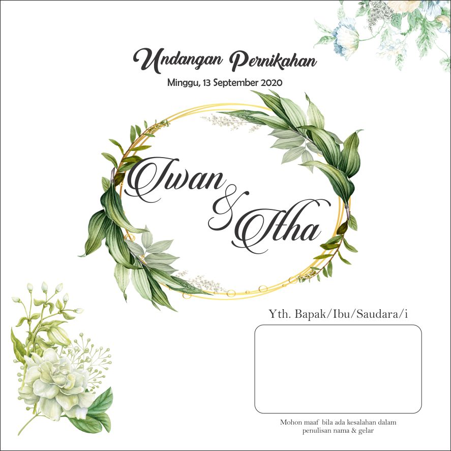 Detail Template Undangan Nikah Cdr Nomer 41