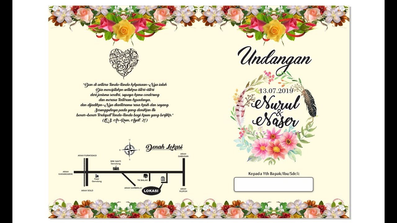 Detail Template Undangan Nikah Cdr Nomer 8