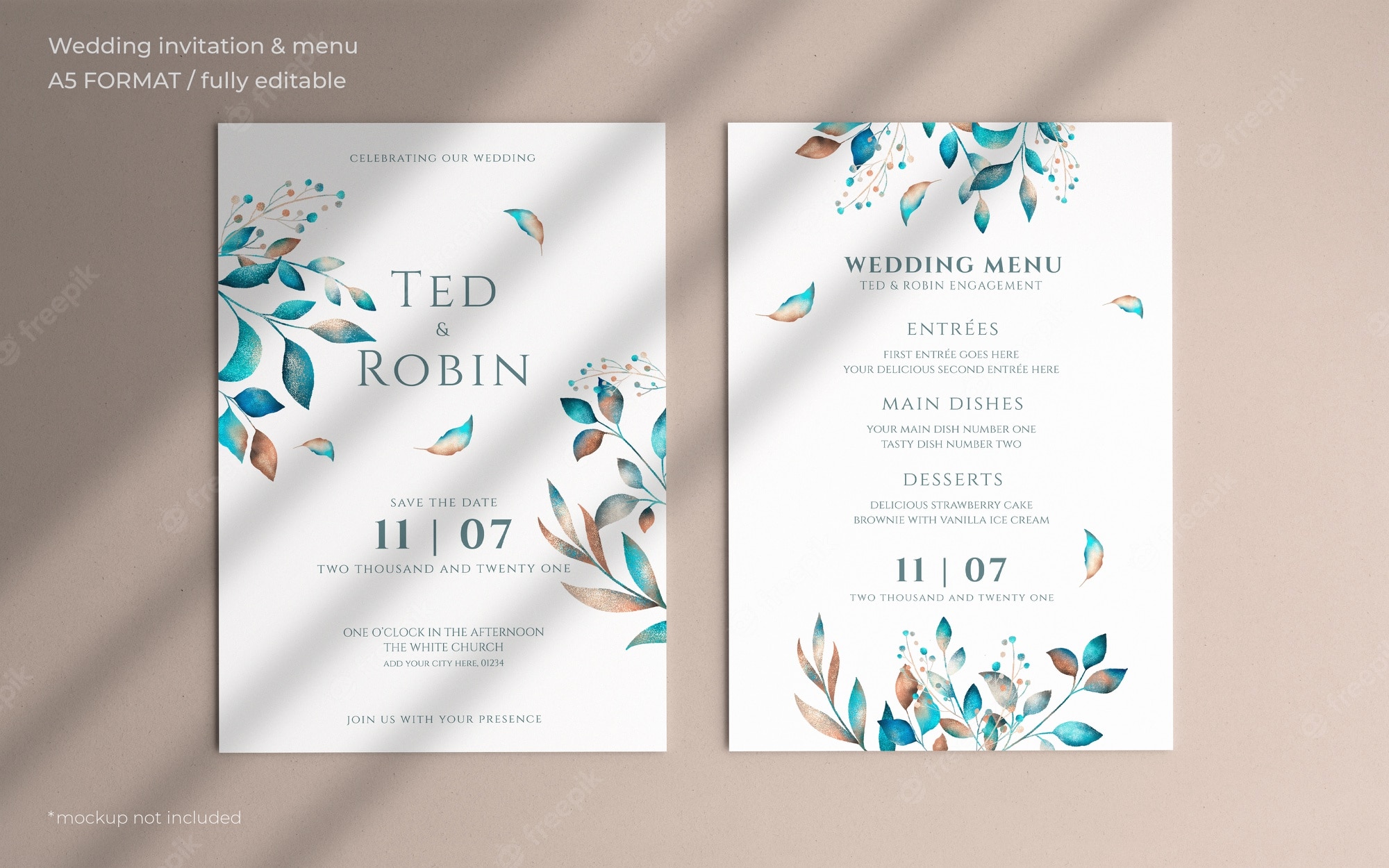 Detail Template Undangan Pernikahan Psd Gratis Nomer 28