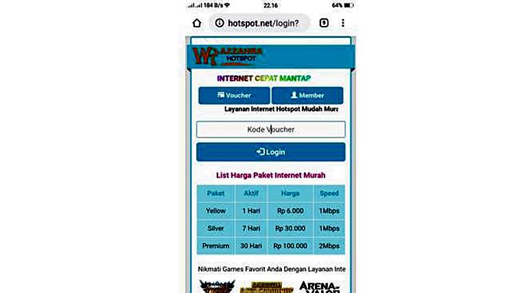 Detail Template Voucher Mikhmon Nomer 32