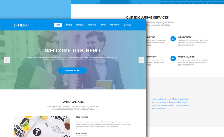 Detail Template Web Bootstrap Nomer 15