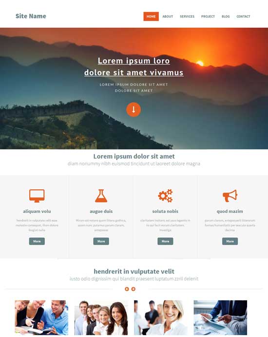 Detail Template Web Bootstrap Nomer 16