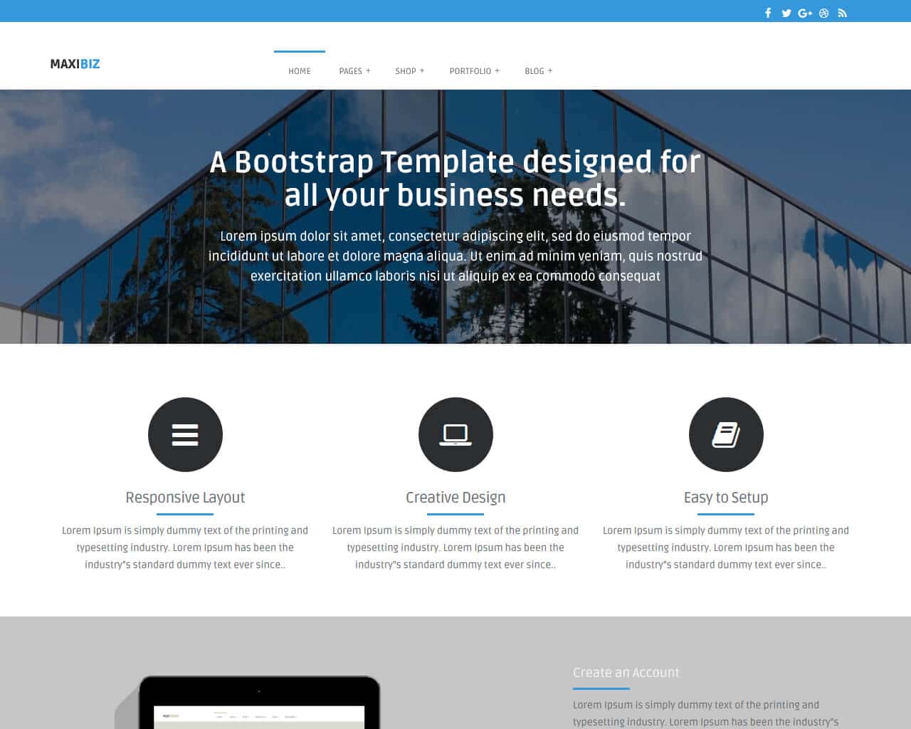 Detail Template Web Bootstrap Nomer 4
