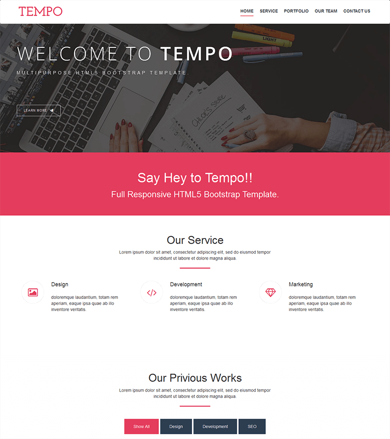 Detail Template Web Bootstrap Nomer 41