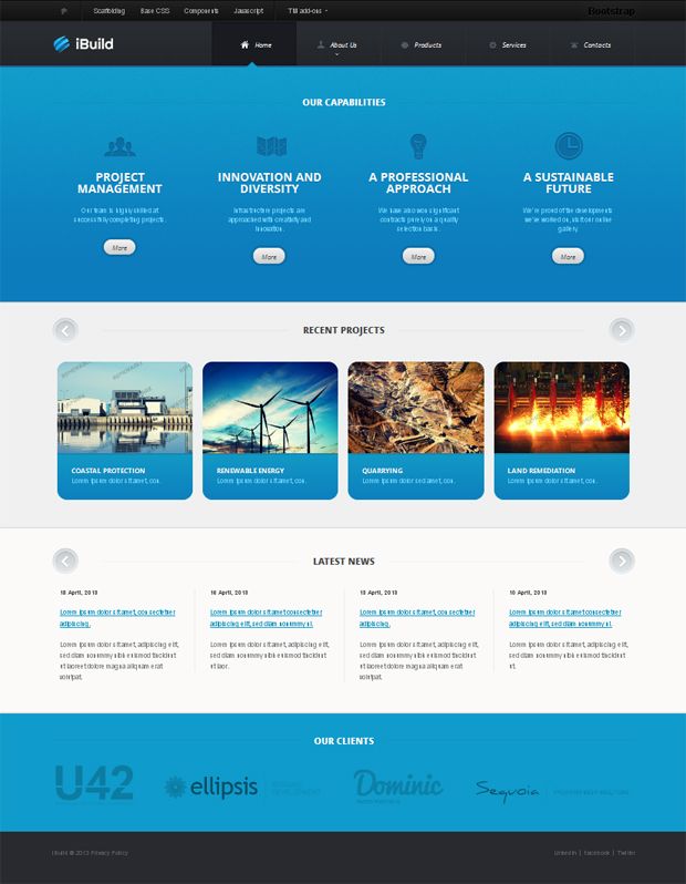 Detail Template Web Bootstrap Nomer 6