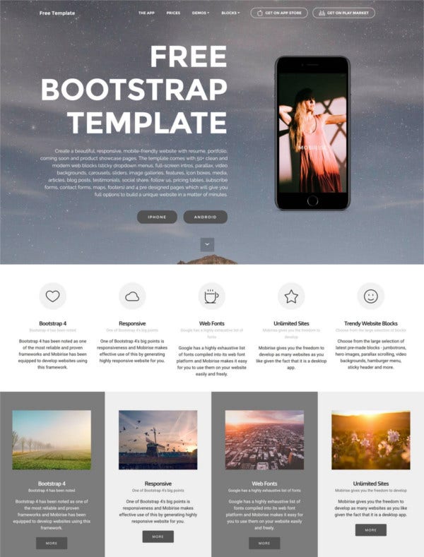 Detail Template Web Bootstrap Nomer 46