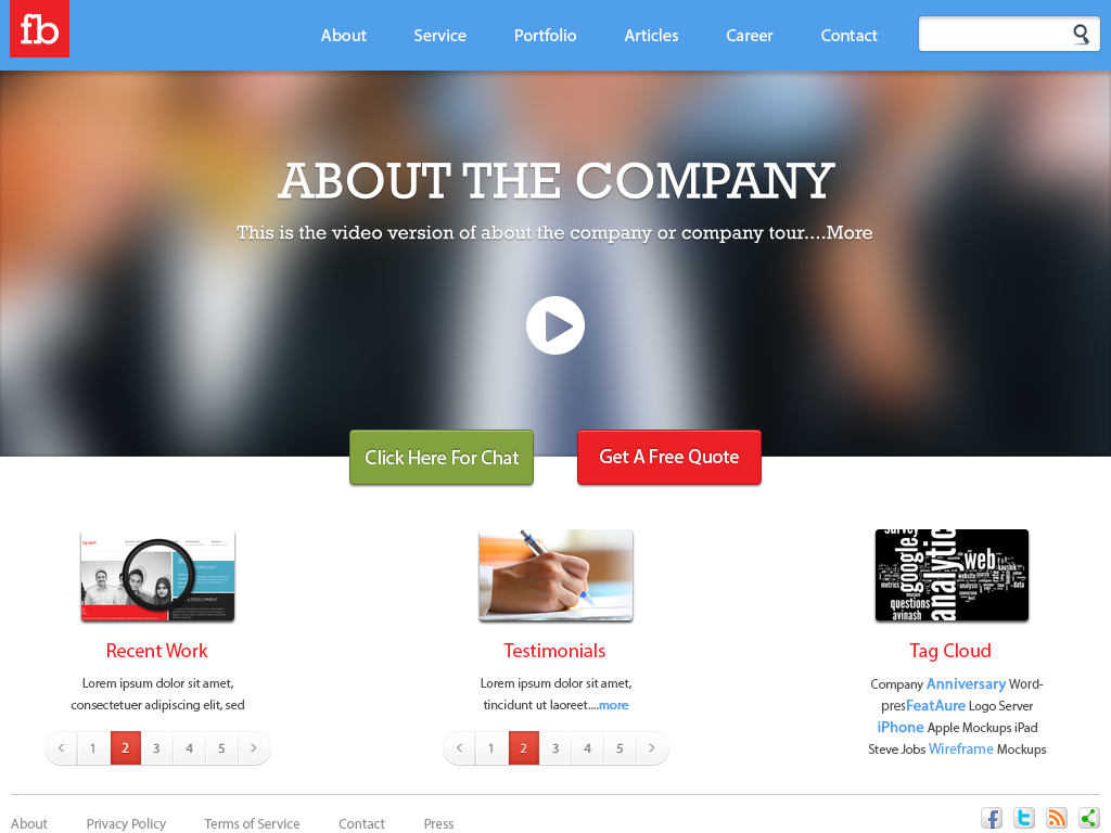 Detail Template Web Company Profile Nomer 10