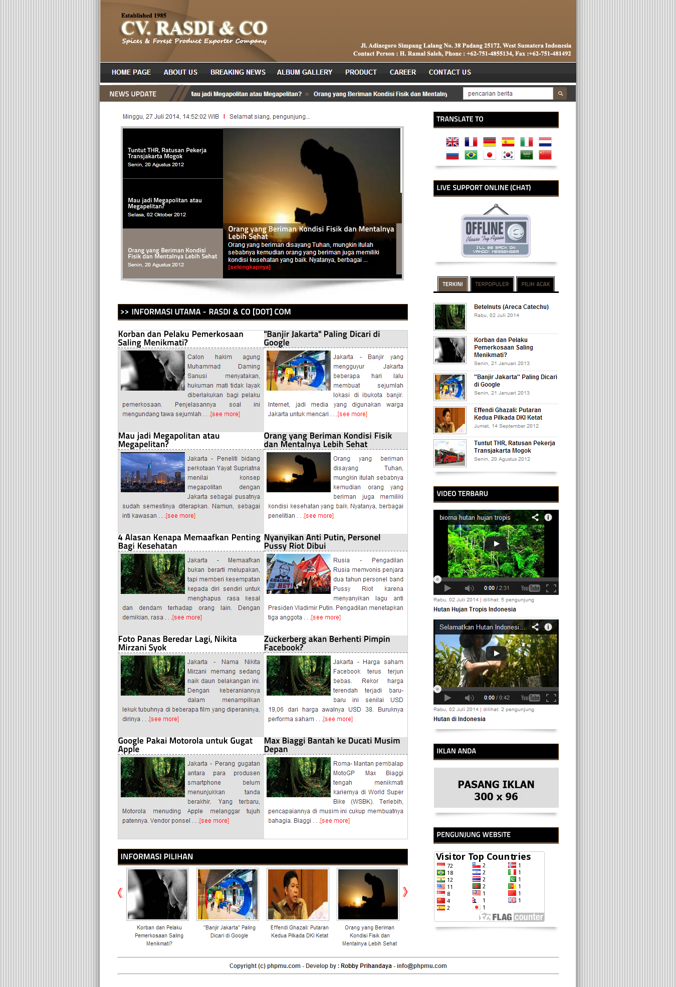 Detail Template Web Company Profile Nomer 34