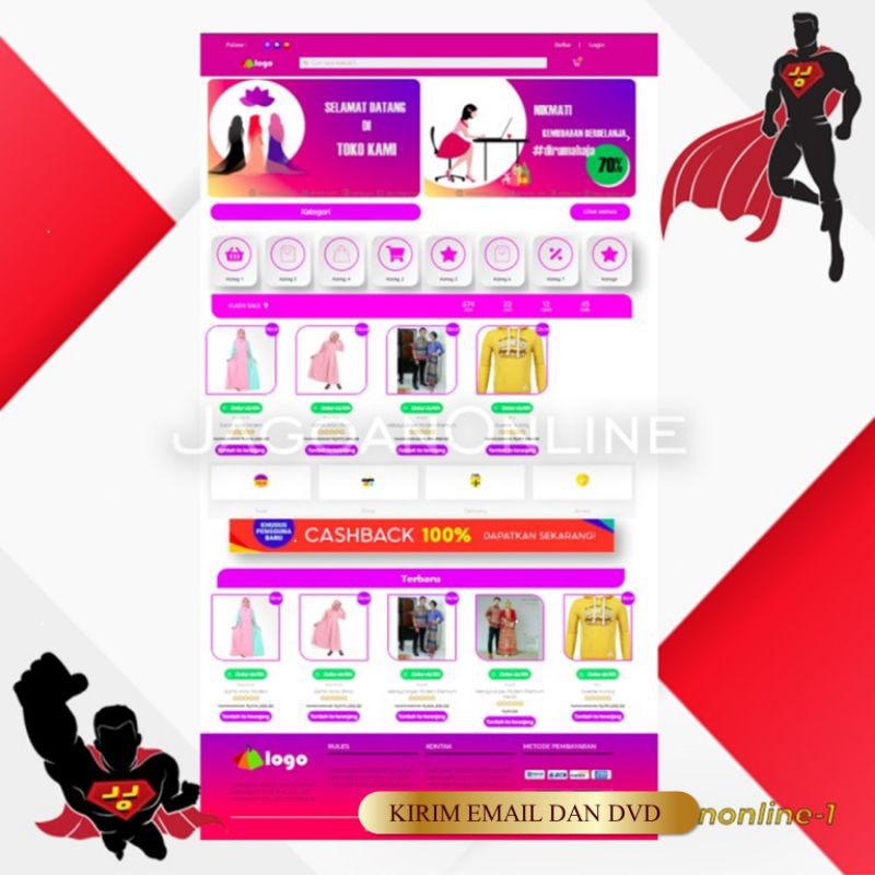 Detail Template Web Jualan Online Nomer 42