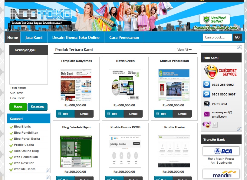 Detail Template Web Jualan Online Nomer 47