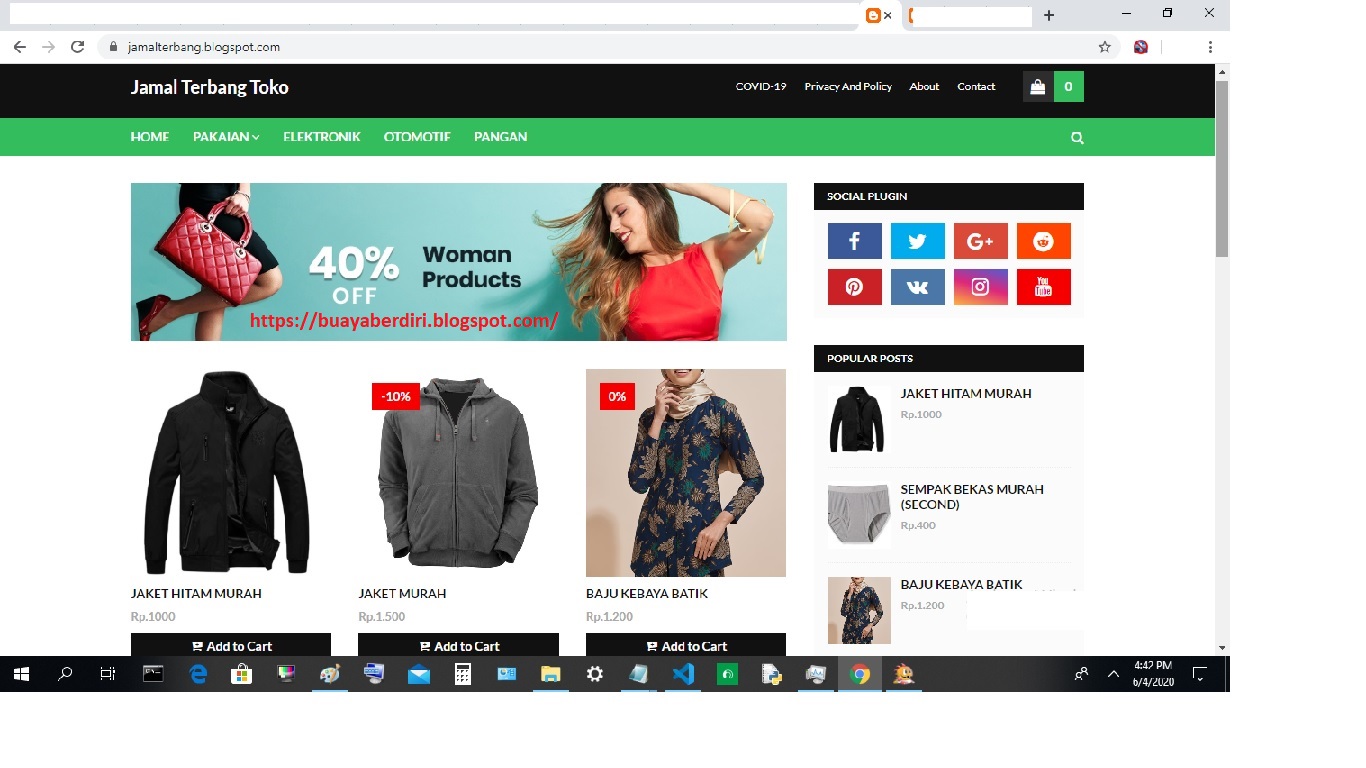 Detail Template Web Jualan Online Nomer 48