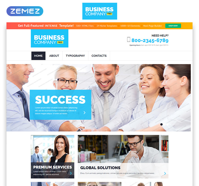 Detail Template Web Responsive Free Nomer 8