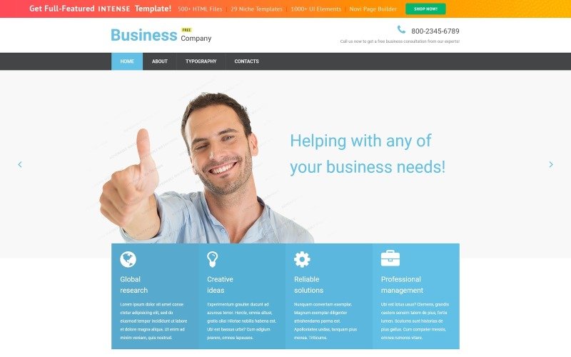 Detail Template Web Responsive Free Nomer 18