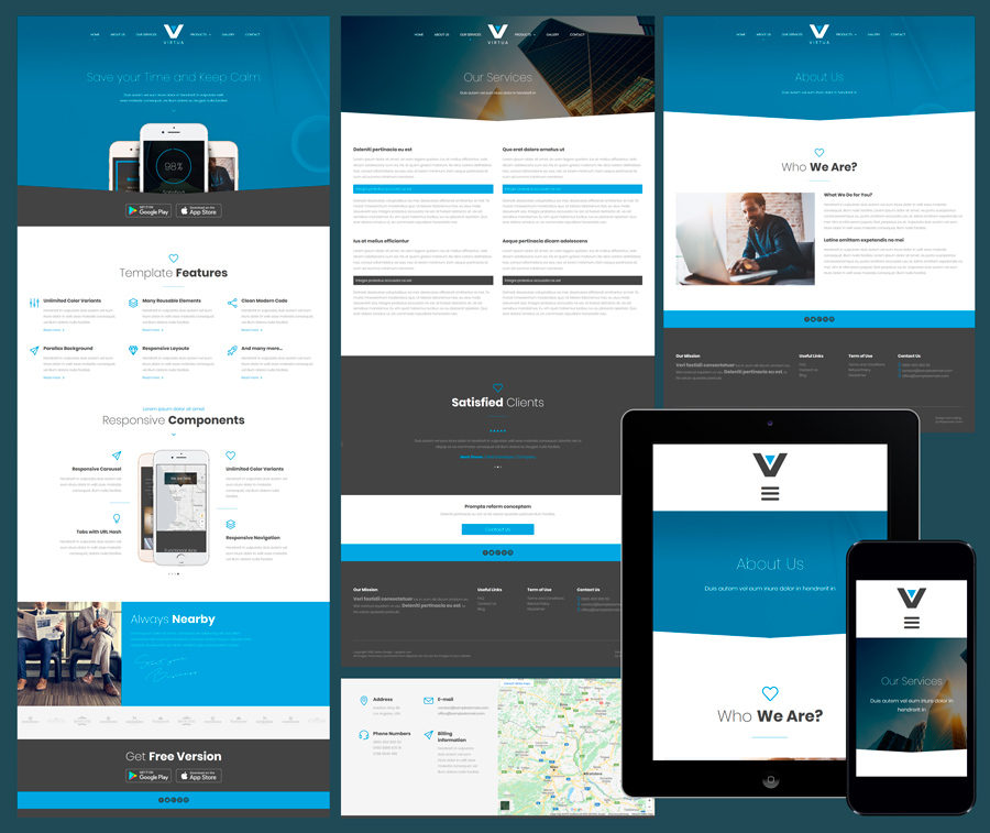 Detail Template Web Responsive Free Nomer 3