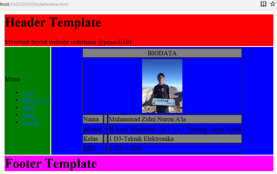 Detail Template Web Sederhana Nomer 32