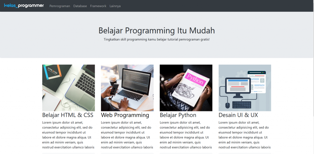 Detail Template Web Sederhana Nomer 8