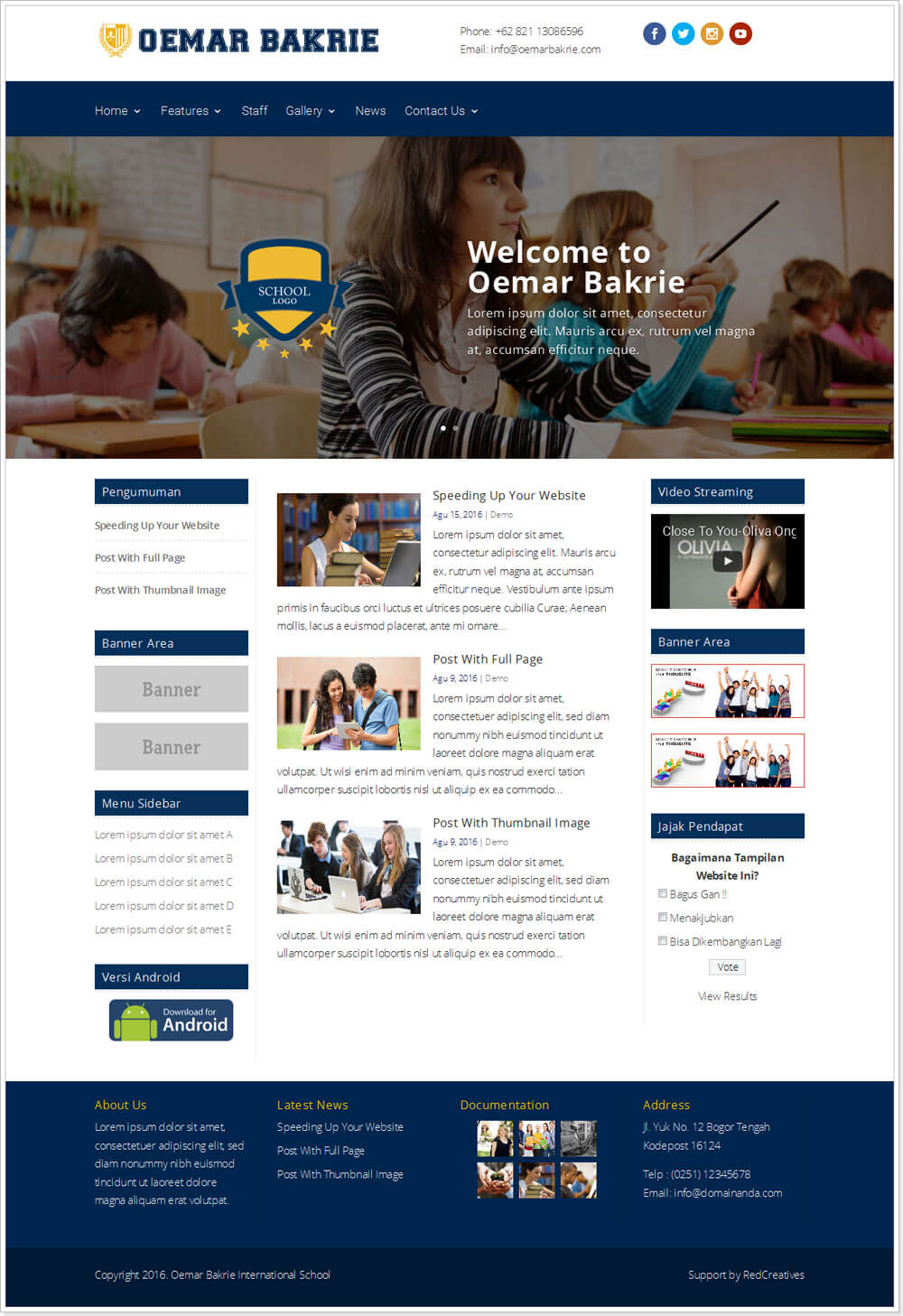 Detail Template Web Sekolah Nomer 11