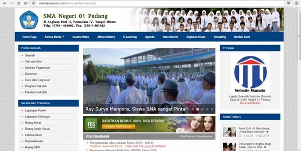 Detail Template Web Sekolah Nomer 12