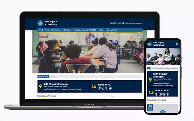 Detail Template Web Sekolah Nomer 16
