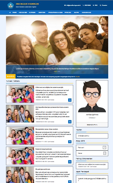 Detail Template Web Sekolah Nomer 23