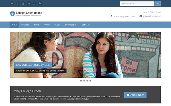 Detail Template Web Sekolah Nomer 28